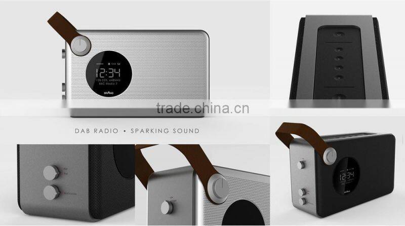 radio dab/pocket fm radio with bluetooth/digital alarm clock