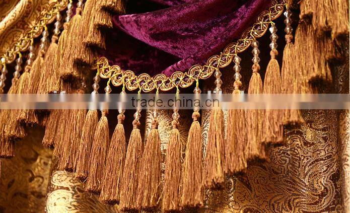 The bedroom windows Water soluble embroidery curtain fabric shade curtains bed room curtain and living room curtain