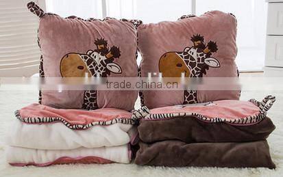 Plush cartoon air quilts/ chicken plush animal quilts