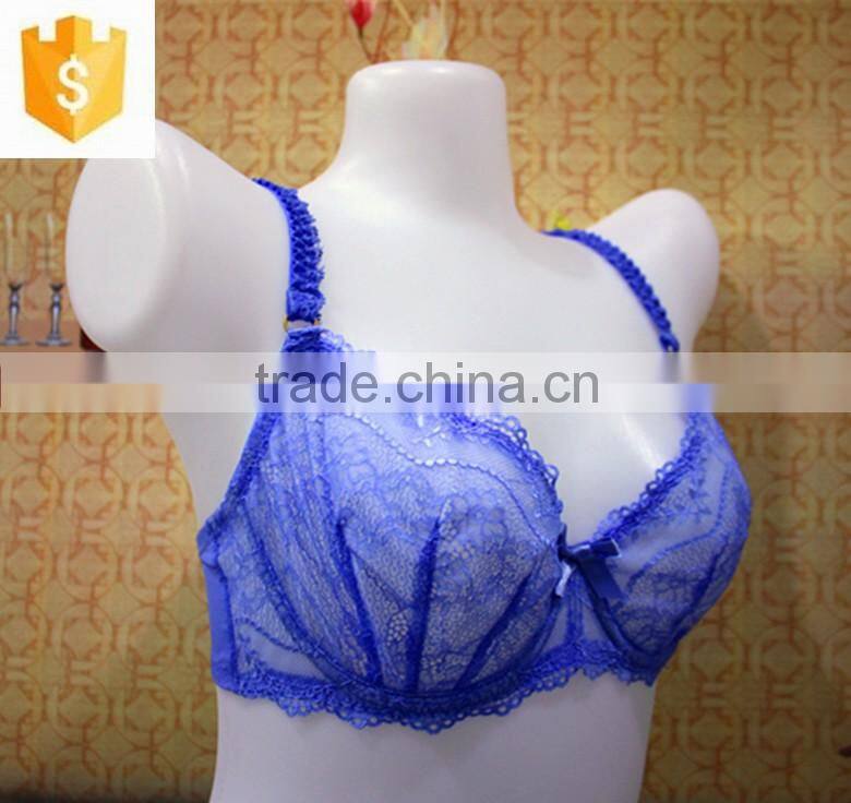 French Emboriedery Lace Bra, Underwire Bra, Purple Bras