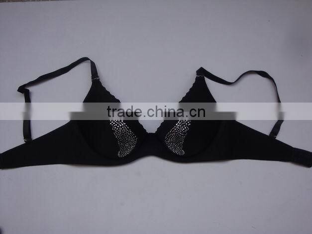 Laser Cut Bras Fashion Bra W/ Rhinestones