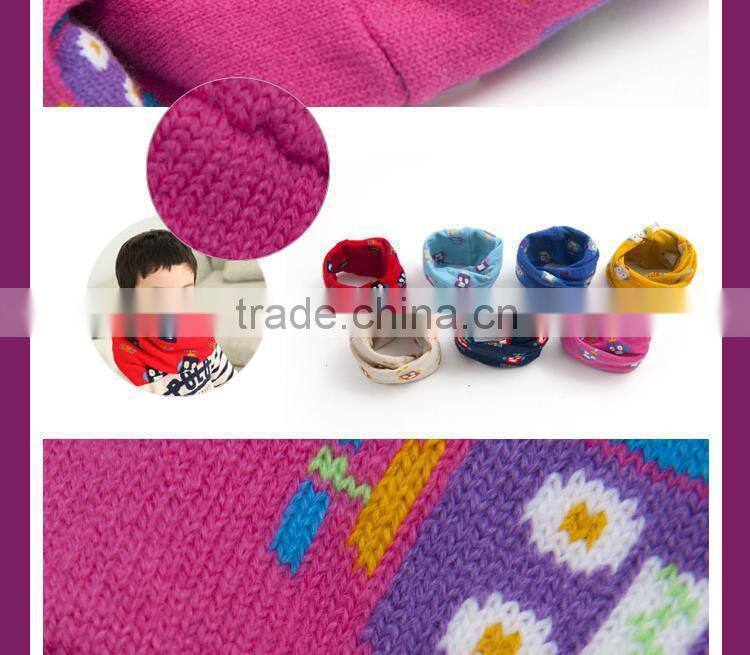 2014 Winter Hot Selling Baby Kids Acrylic Knitted Robber Circle Loop Scarf