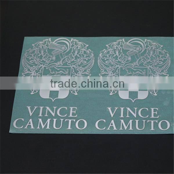 custom logo metal nickel silver cup logo sticker