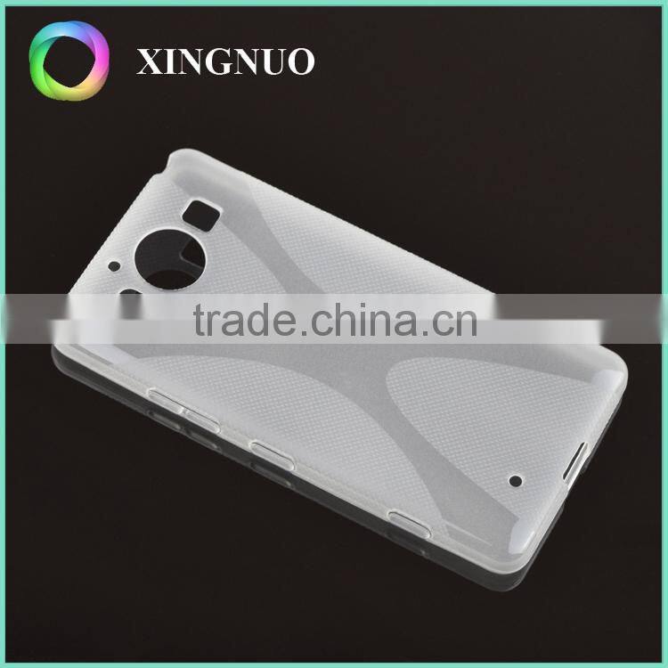 Slim Transparent Crystal Clear TPU Back Cover for Microsoft Lumia 950