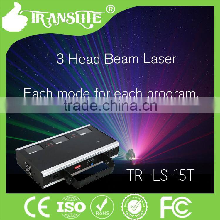 40w christmas laser light show 3 head rgb/led 3 head laser lights