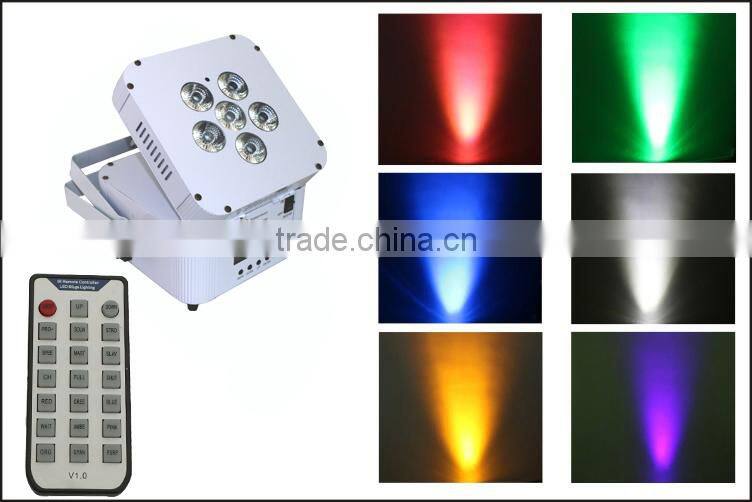 2016 Hottest and super power 6pcs 6in1 RGBWA+UV LED PAR light