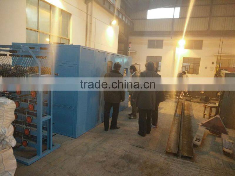 Intermediate wire drawing machine with online annealer of copper