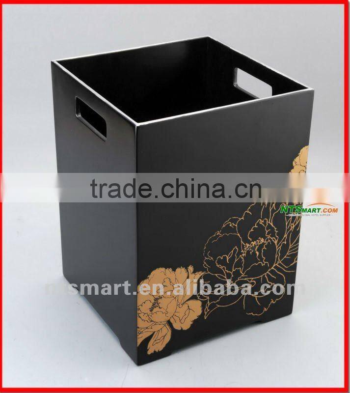 Faux Leather Rubbish Bin