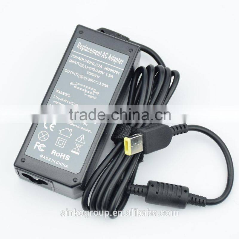 High Copy laptop ac adapter 20v 3.25a 90w for lenovo