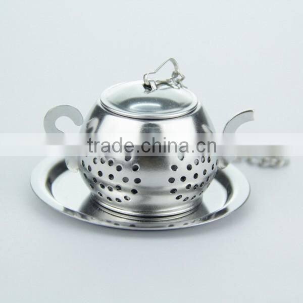 Promotional FDA Approved Tea Pot Shaped Tea Infuser Tea Strainer