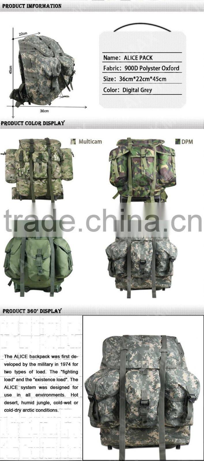 Multifunctional outdoor army backpack combat