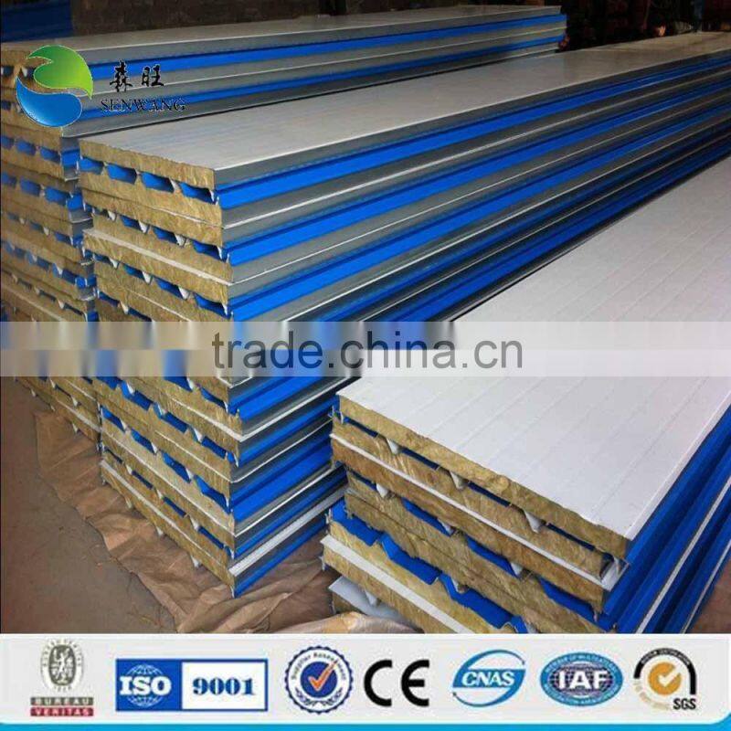 color environmental prefabricated houses rock sandwich panel with high quality