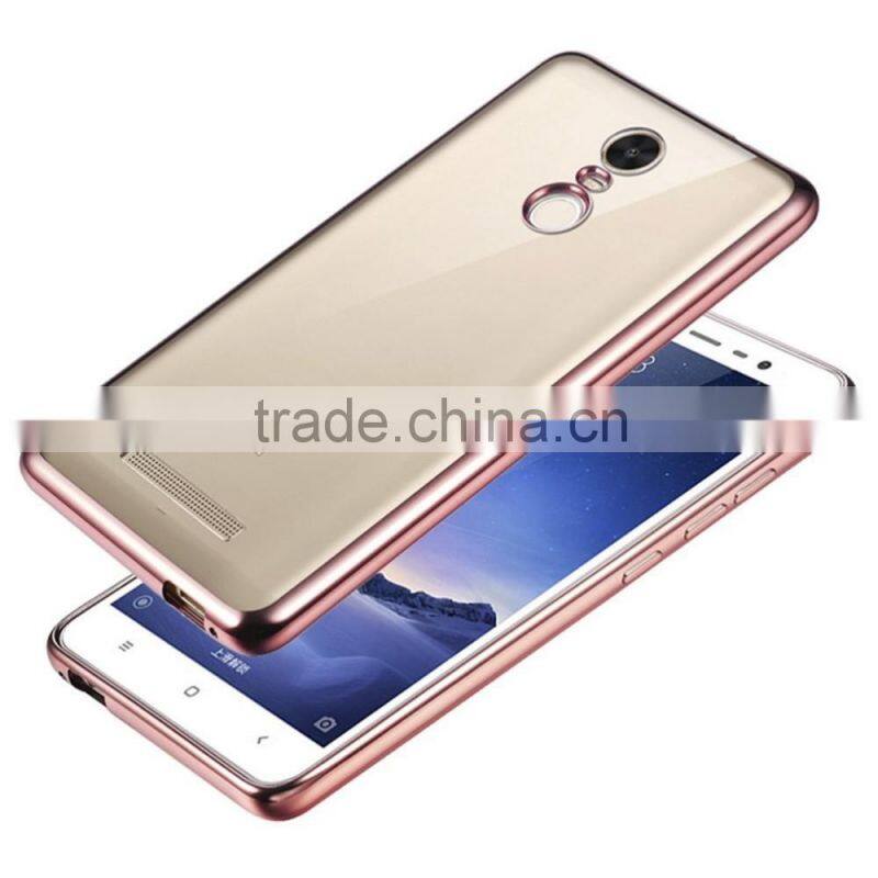 Keno ultra thin soft electroplate TPU Case Cover for Xiaomi Redmi Note 3