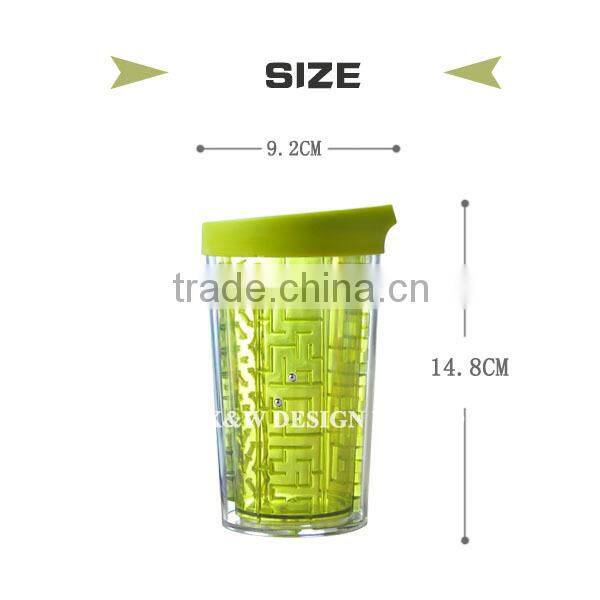Special Style Double side Water Bottle with Mazz Game