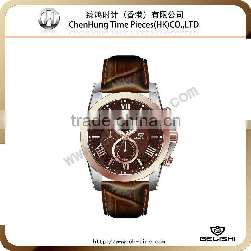 Elegant quartz japan movement gold mens watch wrist watch china factory wholesale quartz stainless steel watch