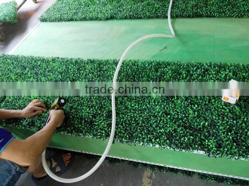 decorative artificial green grass wall topiary boxwood hedge