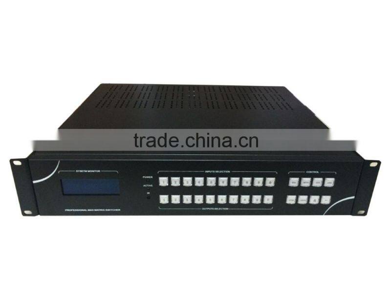 Hot selling 36*36 any resolution hybrid audio video byhrid matrix switcher