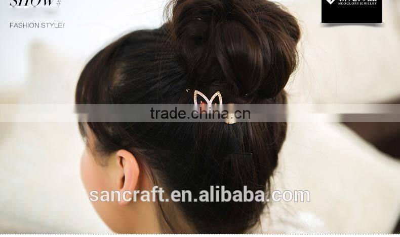 Made in france korean grace crown Austrian crystal hair clip