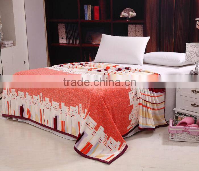 100%Polyester Printed Coral Fleece/Flannel Fleece Blanket