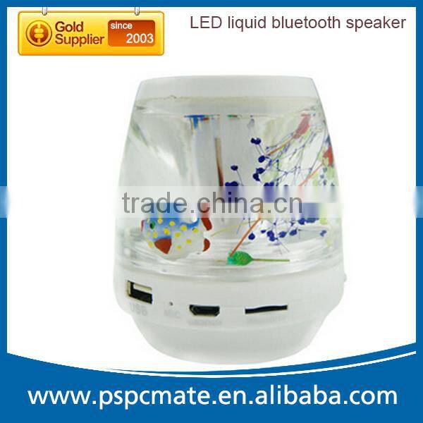 Handfree Stereo bluetooth wireless liquid speaker support TF card