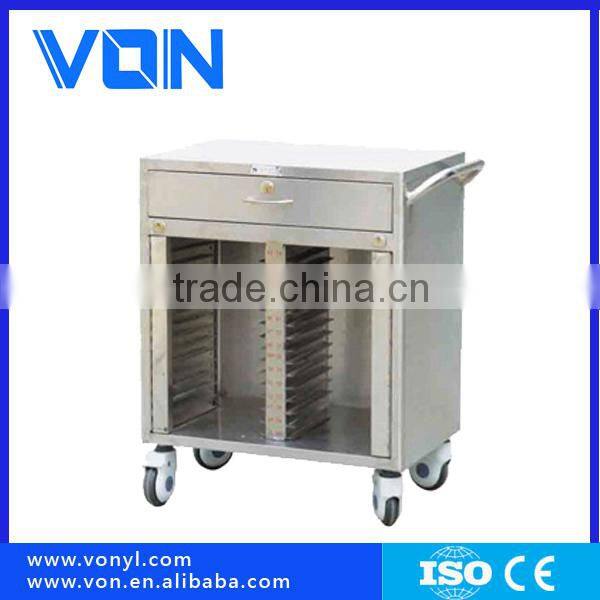 FC-45-1Stainless steel case history folder trolley