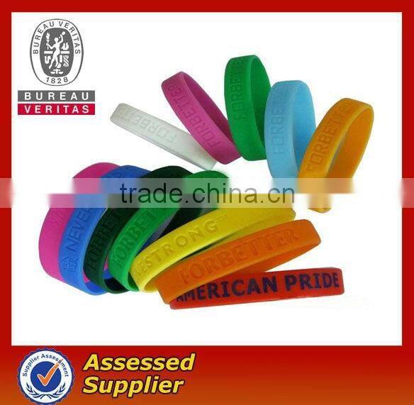 custom hot sale Silicone wristband for kids/girls