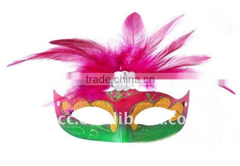 2011 feather mask cute design for halloween and other party of good price