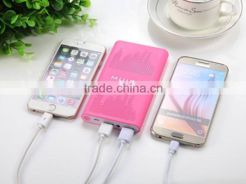 Best Selling 18650 Battery Rechargeable Power Bank 10000mah Music Style