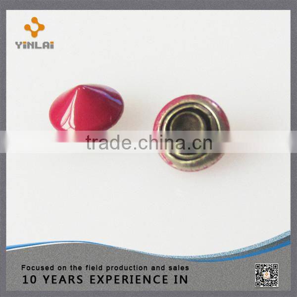 Red metal rivet hardware products