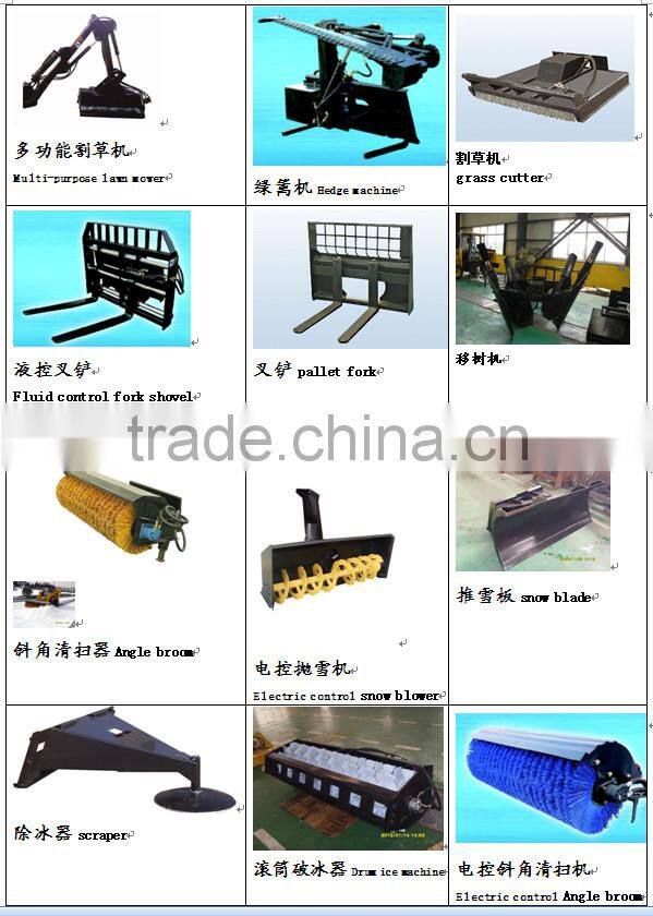 gnhc65gh skid steer loader with 950kg capacity with all kinds of attachments