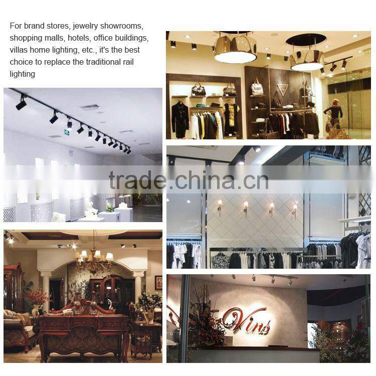 LED track light 35W Warm White White AND Black cob led track light