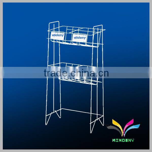 withe floor stand 4 pocket metal comic book magazine display rack