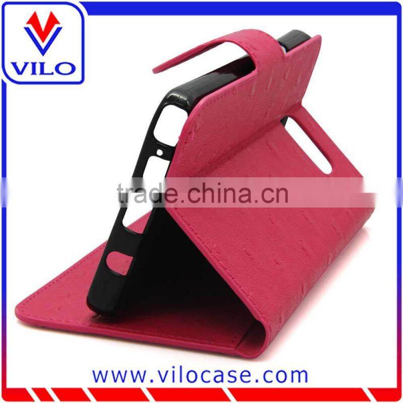 buckle Card slot Leather flip case for Samsung Note 5