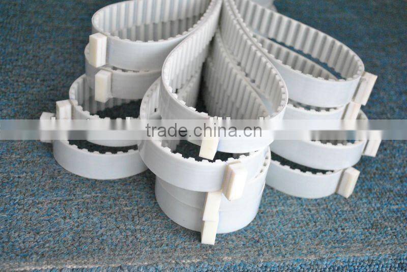 Timing belt with cleats on back