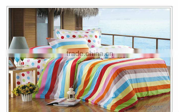 2014 Chinese bright cotton zebra printed home bedding set