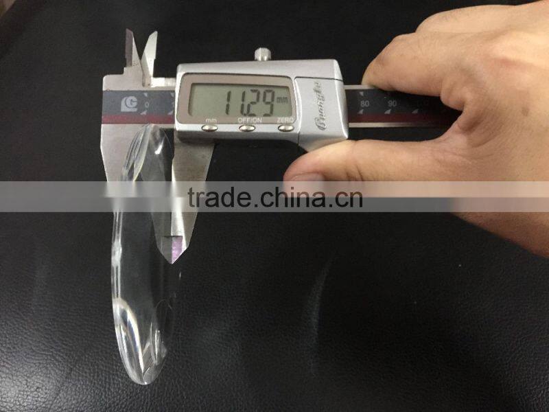 Acrylic magnifying glasses,diameter 90mm double convex optical lens