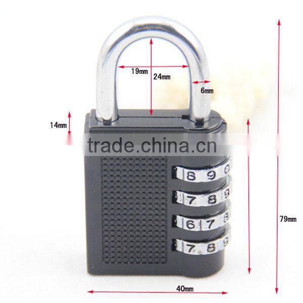 New design door locks zinc alloy material 4 dial combination lock