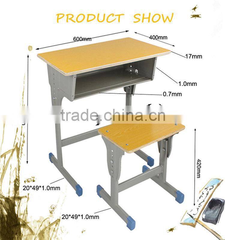 New school furniture student desk Handle adjustable student desk and chair sets 2014 wholesale student chair school furniture