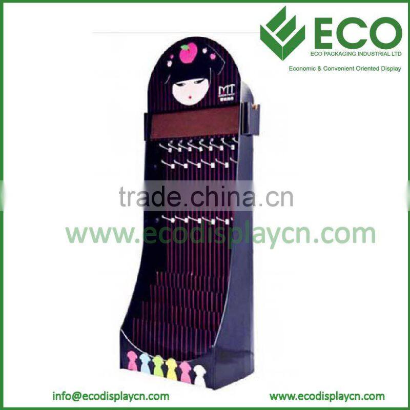 Cartoon Peg board Cardboard Display Stand for Accessory