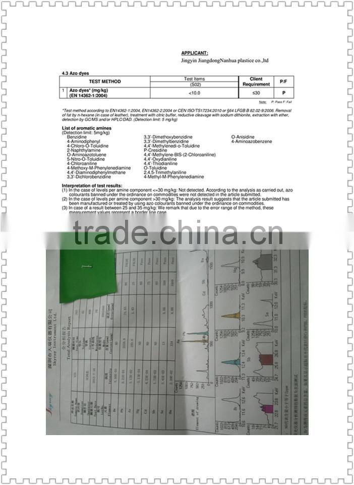 fabric&leather emboss pvc leather upholstery