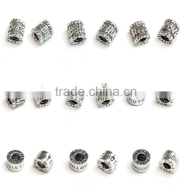 2016 DIY Leather Bracelet Chain heart 3mm size suit for big hole beads and charms--OEM is welcome