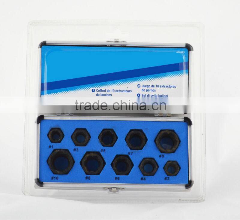 Mating axial nut extractors sets