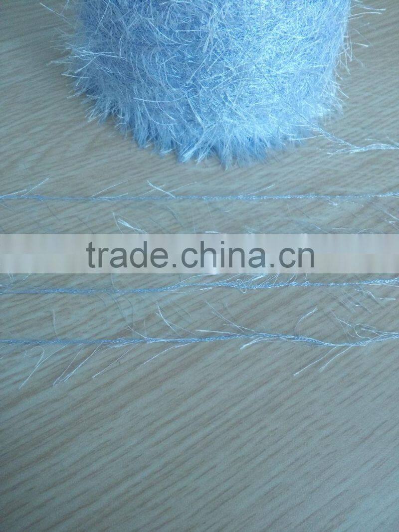 1/7.5nm 100% polyester feather knitting yarn