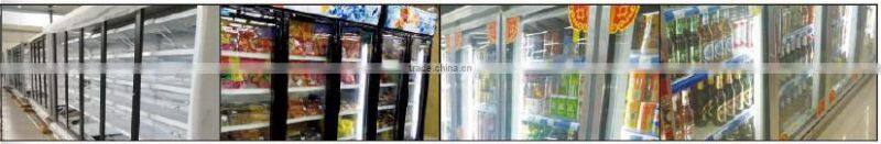 commercial upright beverage display cooler for supermarket