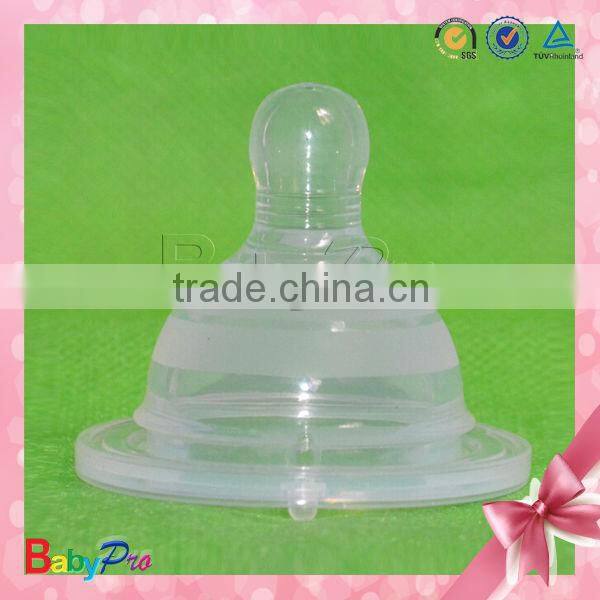 Hot Sale Wholesale Baby Feeding Bottle Silicone Beautiful Baby Big Nipple
