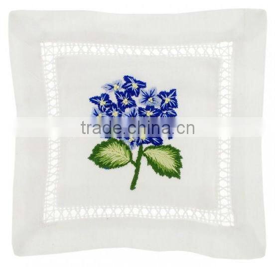 Hand embroidered Lavender Pillow Sachet - Lavender Linen