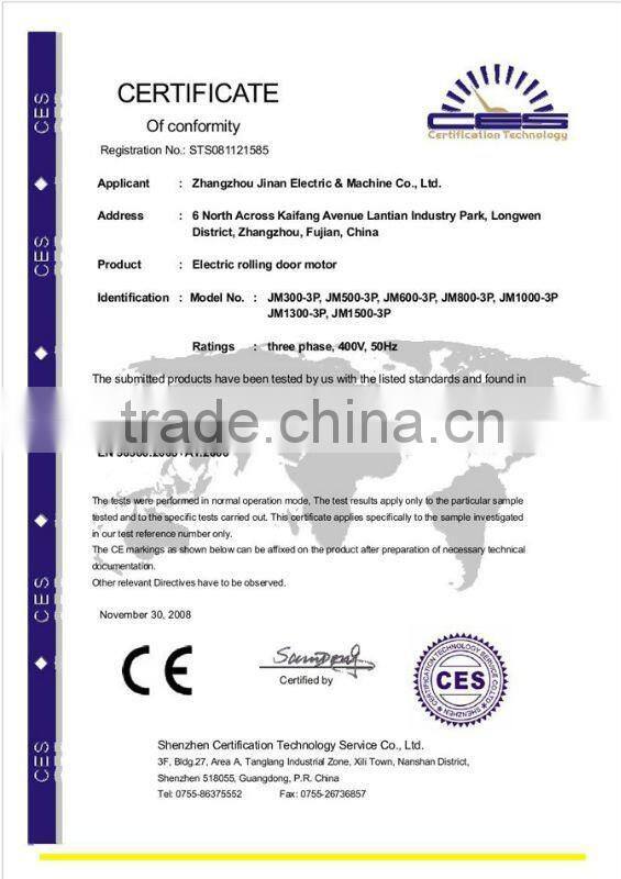 Automatic remote control roll-up door motor JM1500-3P