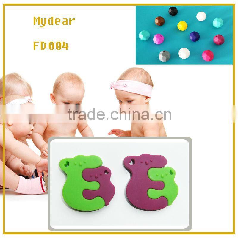 Chic Silicone Jewelry/Food-safe Bead Nursing Baby Teething Fashion Necklace Wholesale Gift