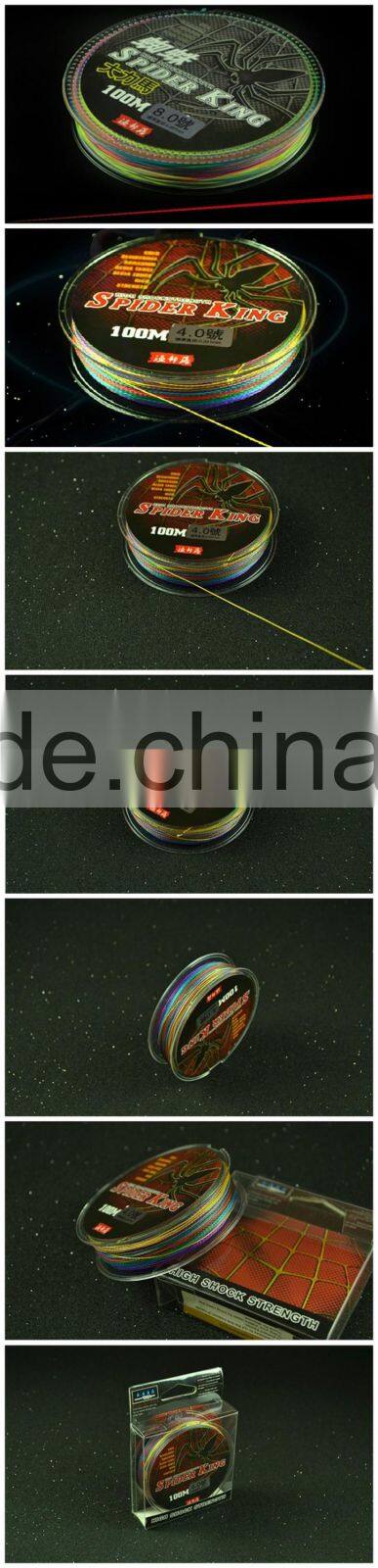 Spider fishing line ,Pe braided fishing line with high casting distance 8lb-380lb