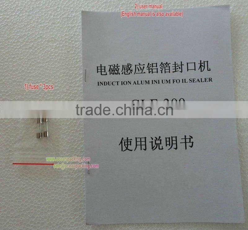 semi automatic spare parts small aluminum foil sealing machine